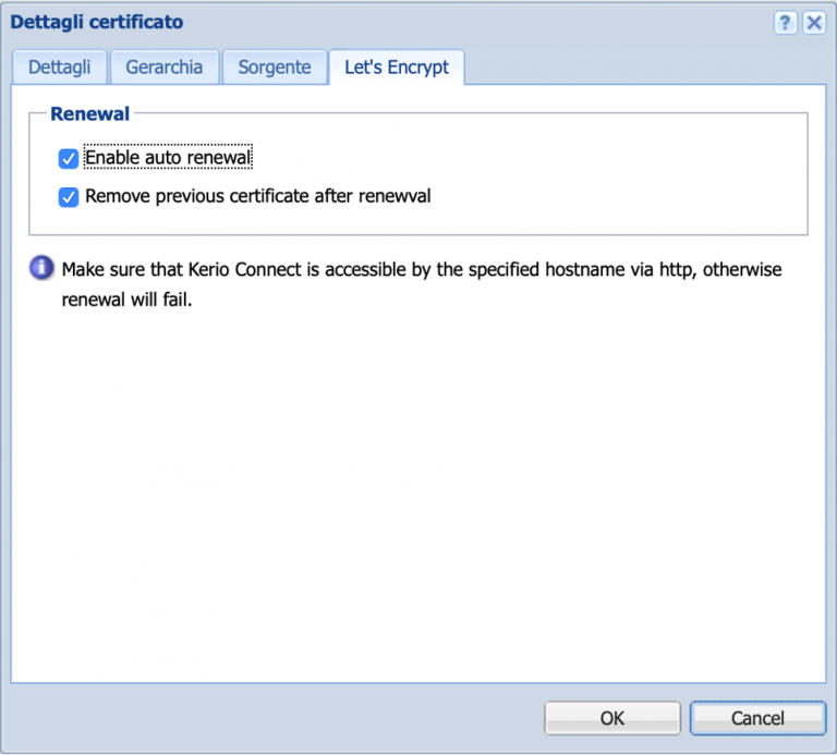 kerio connect ssl certificate
